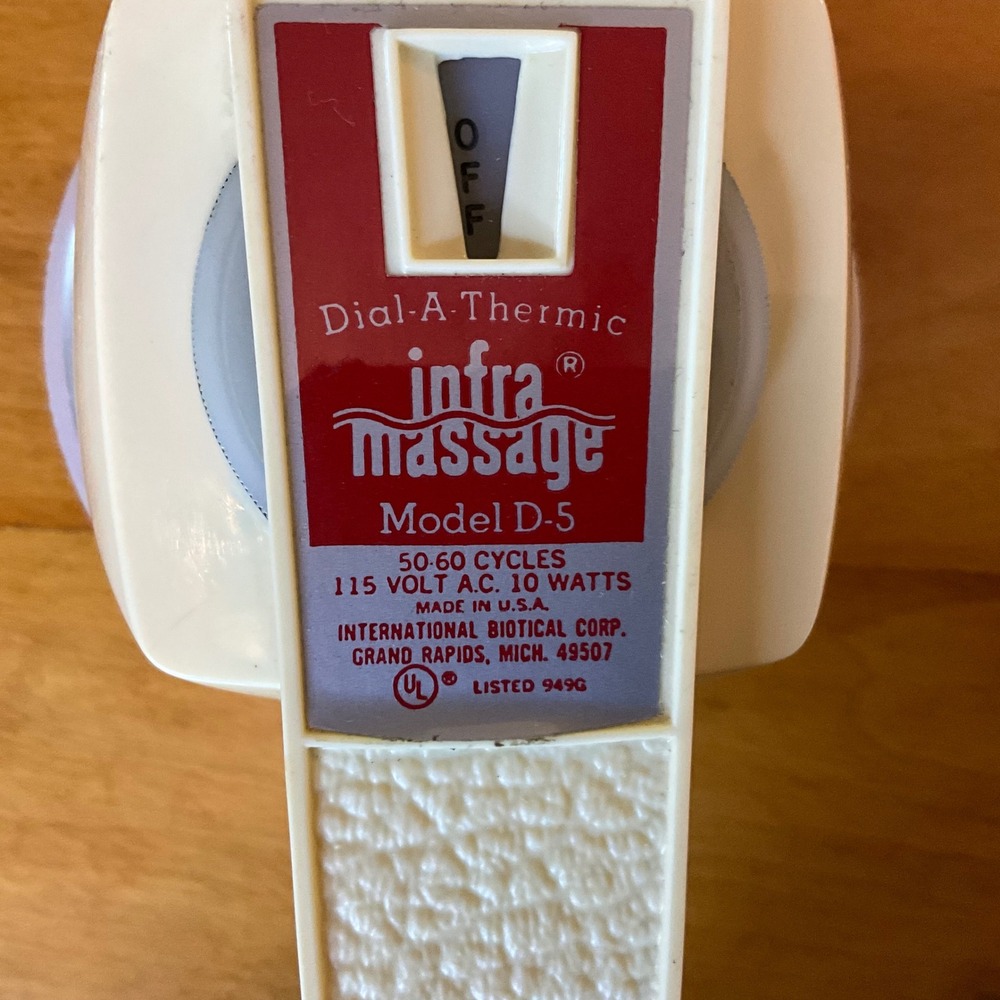Dial-A-Thermic Infra Massage Model D5 Handheld Scalp Massager 115V